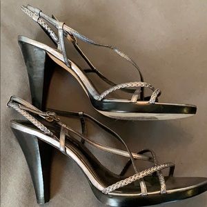 Nina Pewter Metallic Sandal